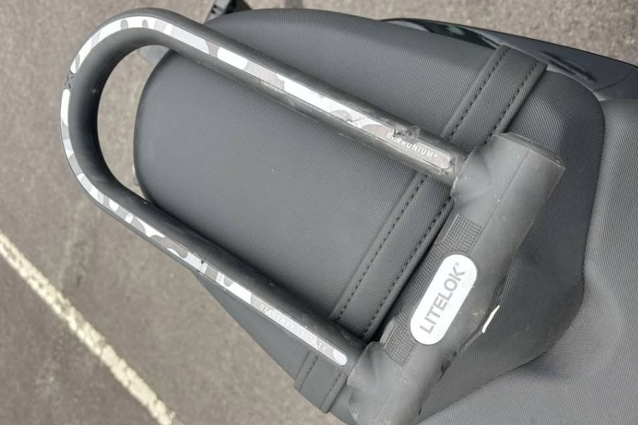LITELOK X1 PLUS Saves Triumph Motorcycle in Lancaster #125